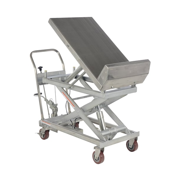 Vestil Partially SS Lift, Tilt Cart, 1K, 22x33.6 CART-1000-LT-PSS - main